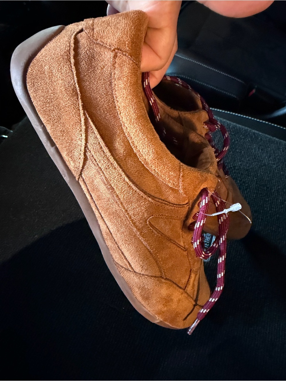Suede Casual Men’s Sneaker in Chestnut Brown